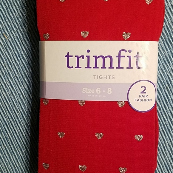 Girls size 6-8 tights - Picture 2 of 5